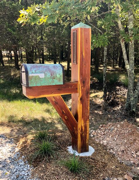 wooden mailbox posts near me